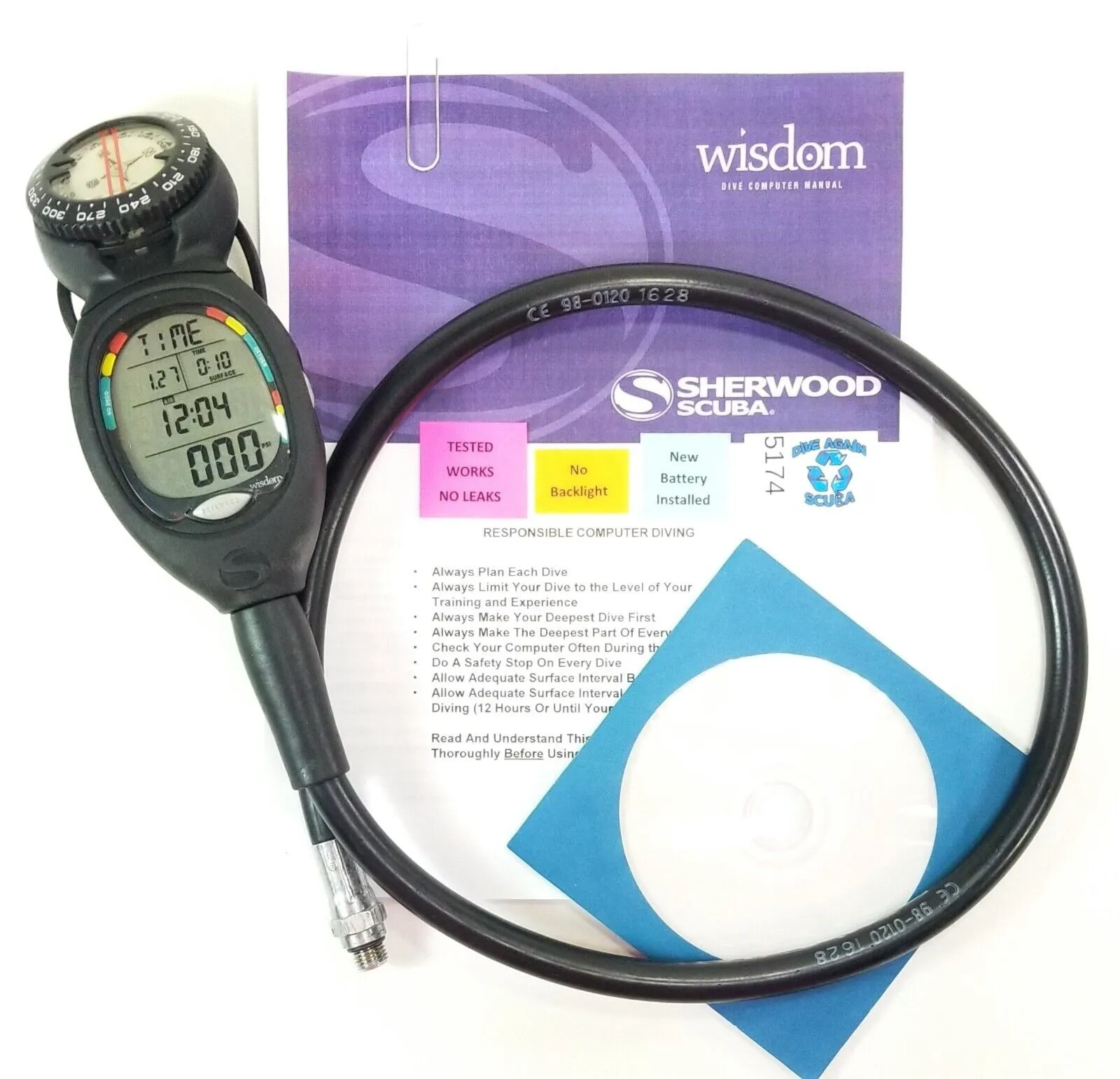 Sherwood WISDOM Air Integrated Scuba Dive Computer Air & Nitrox            #5055
