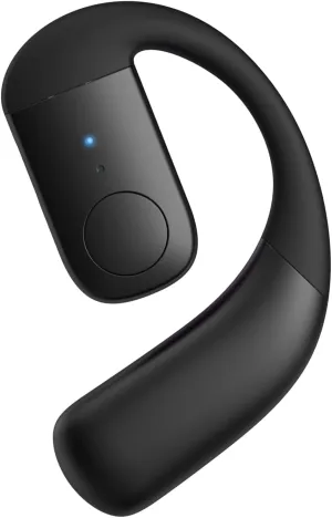 Single Bluetooth One Ear Earbud Open Ear Bud Air Bone Conduction Earbud Earless Out of Ear Headphones Bluetooth Wireless Earpiece with Earhook OWS Open Ear Bud Wireless Ear Hanging Bluetooth Headset