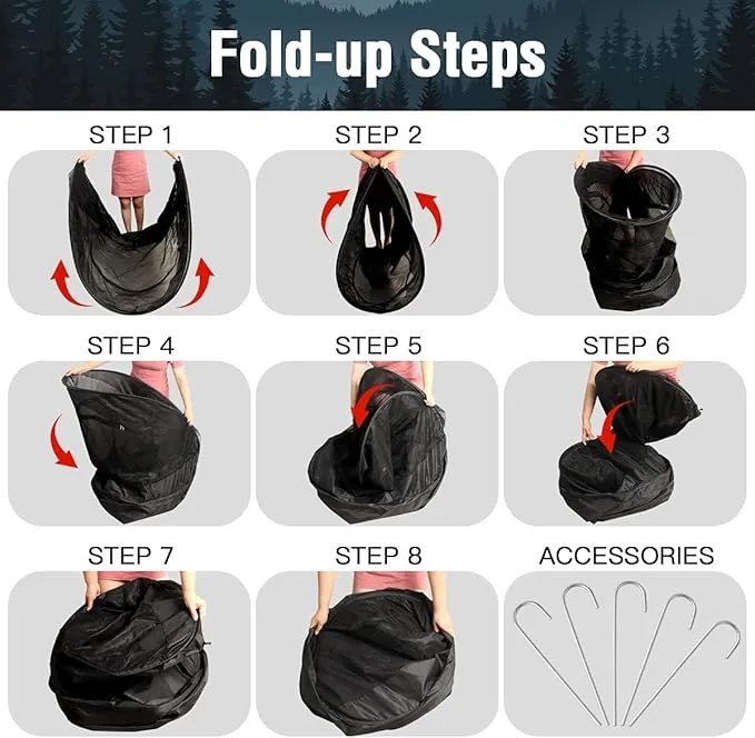 Single Pop up Portable Mosquito Camping Net Tent, Mosquito Tent for Camping Outdoor Traveling Camping for Backyard