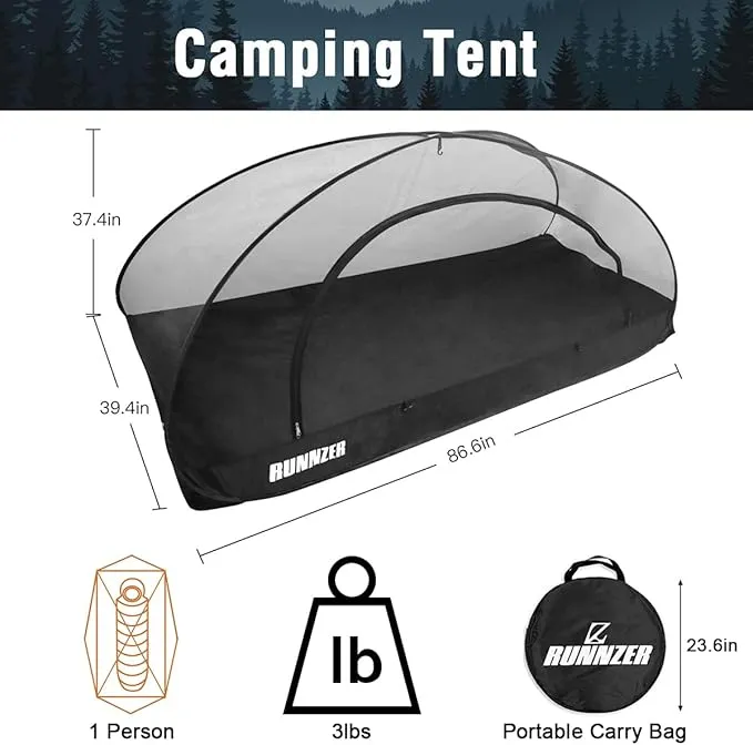 Single Pop up Portable Mosquito Camping Net Tent, Mosquito Tent for Camping Outdoor Traveling Camping for Backyard