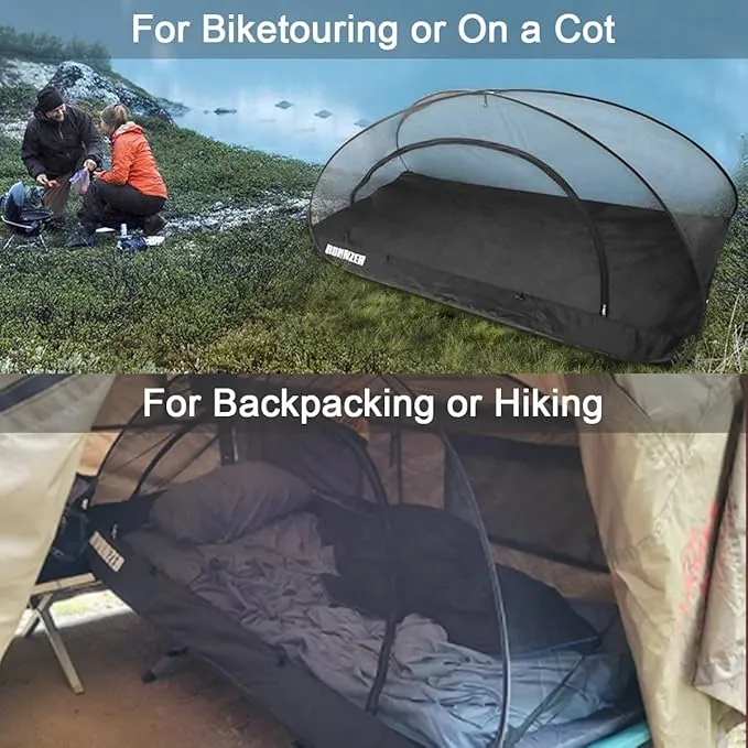 Single Pop up Portable Mosquito Camping Net Tent, Mosquito Tent for Camping Outdoor Traveling Camping for Backyard