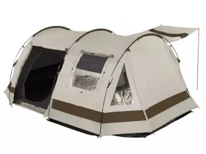 Skandika Kambo 6 Tent Tunnel 6 Person in Beige & Brown (SKA0032)