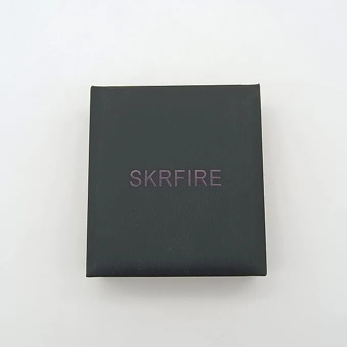 SKRFIRE Electric Lighter Windproof, Flame Electric Lighter Plasma-Flame Arc Lighter Rechargeable USB Lighter Flame Lighter with Battery Indicator (Black)
