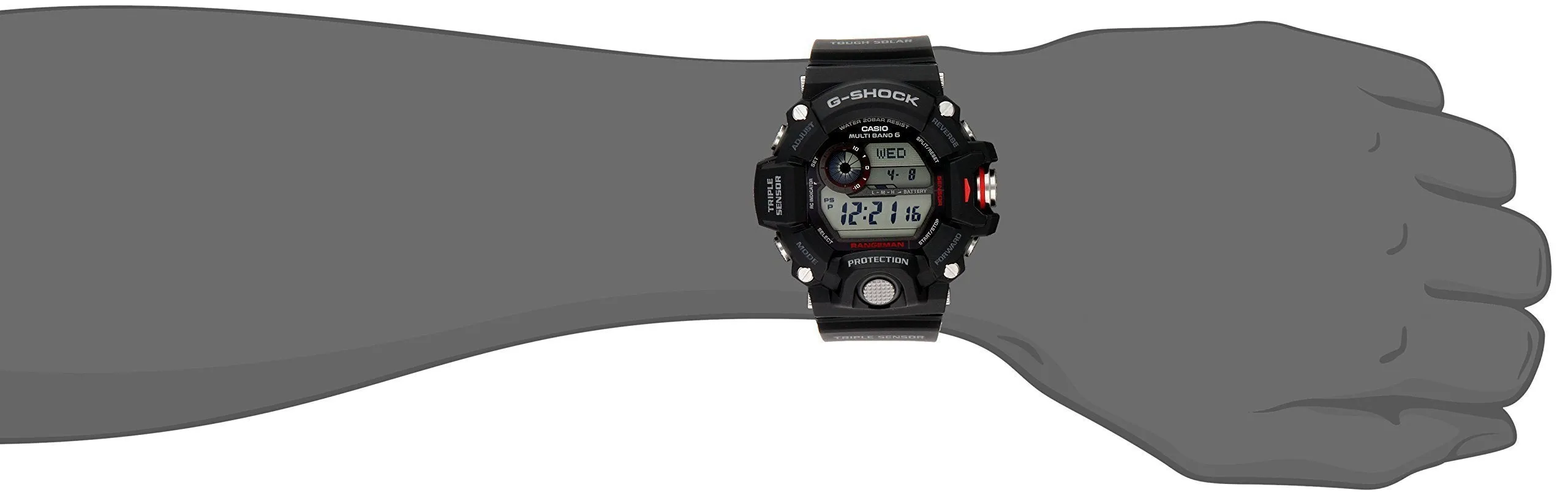 Sleek and smooth G Stainless Watch Master Steel Casio GW-9400-1CR Don't miss out Men's Solar of