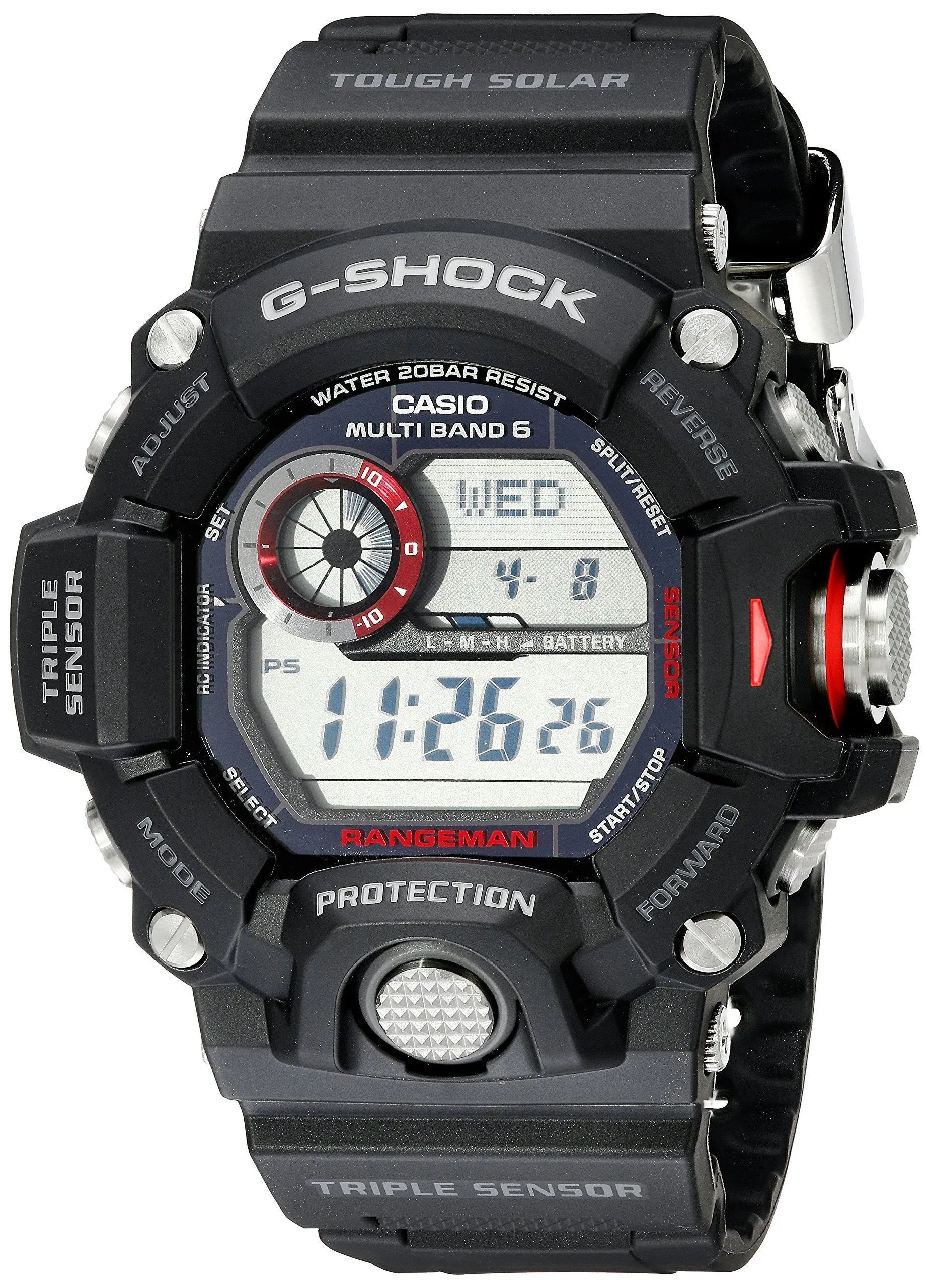 Sleek and smooth G Stainless Watch Master Steel Casio GW-9400-1CR Don't miss out Men's Solar of