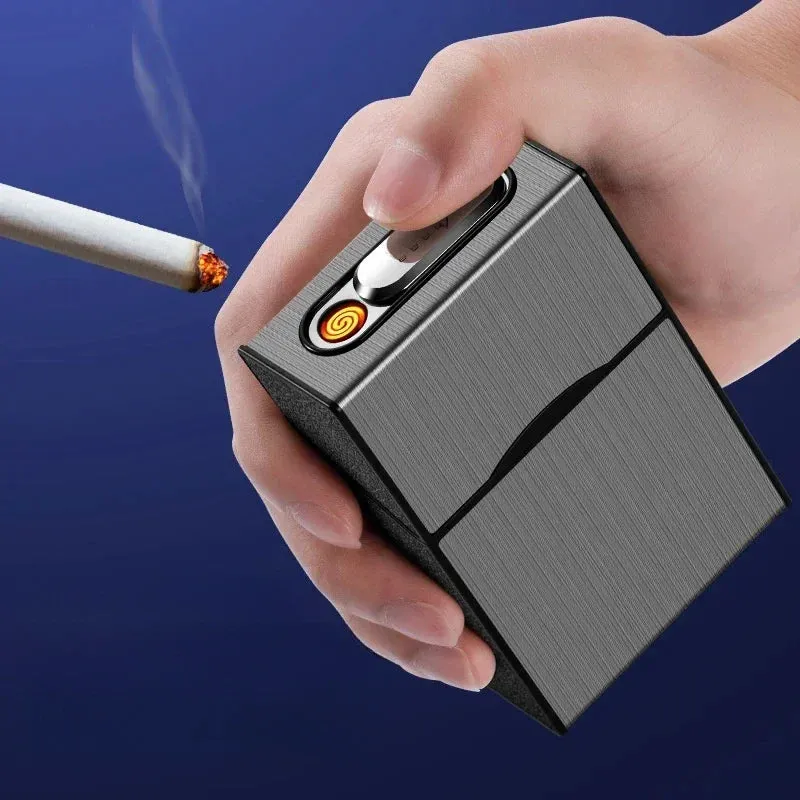 Sleek Electric Coil Lighter – Windproof & USB Rechargeable