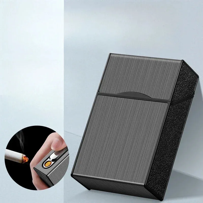 Sleek Electric Coil Lighter – Windproof & USB Rechargeable