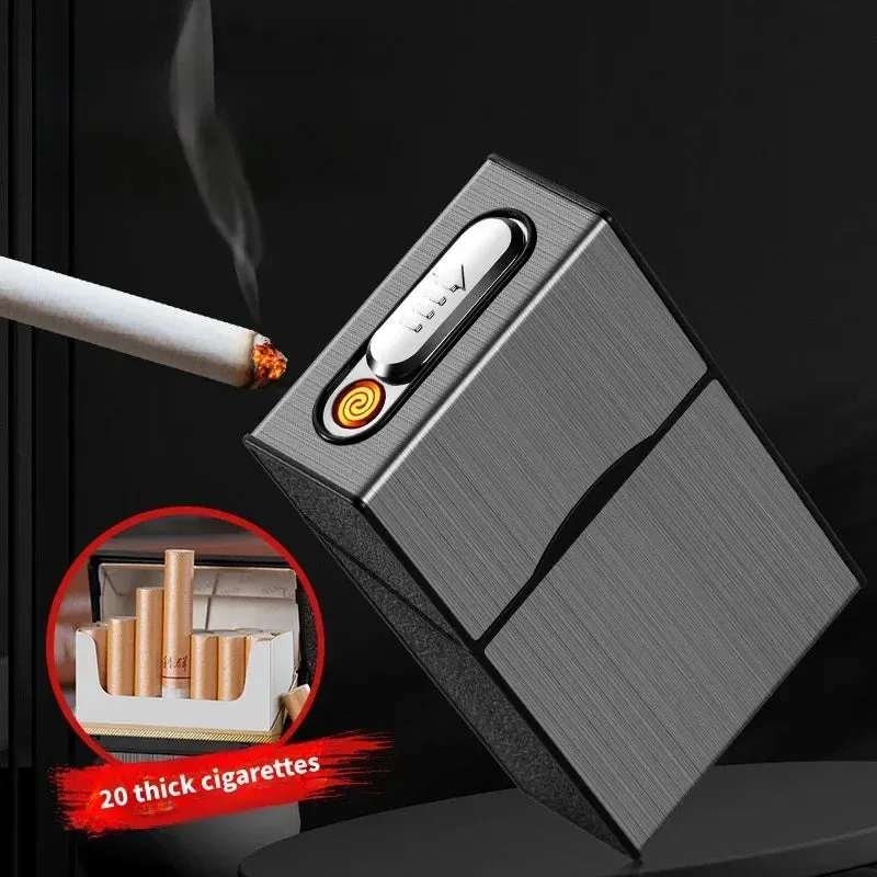 Sleek Electric Coil Lighter – Windproof & USB Rechargeable