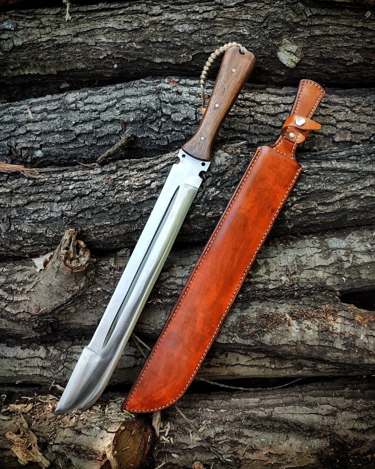 Sling Premium selection Forest Leather Sheath Handmade Back Knife and Price drop with