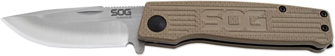 SOG Specialty Knives & Tools TM1001-BX Slip Joint Folding Knife, 3", Satin