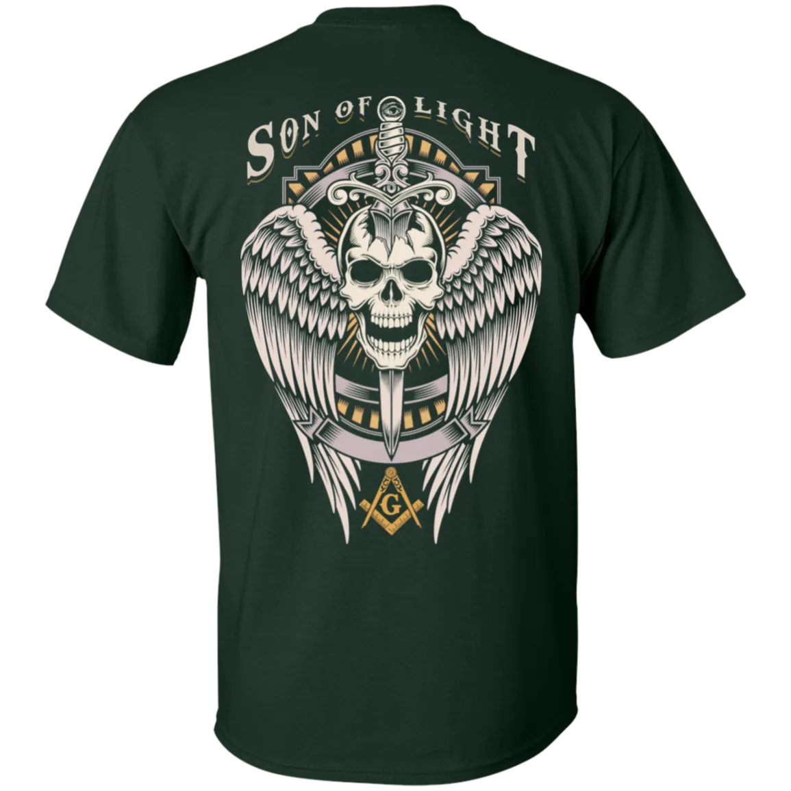 Son Of Light Freemason Square & Compass Symbol