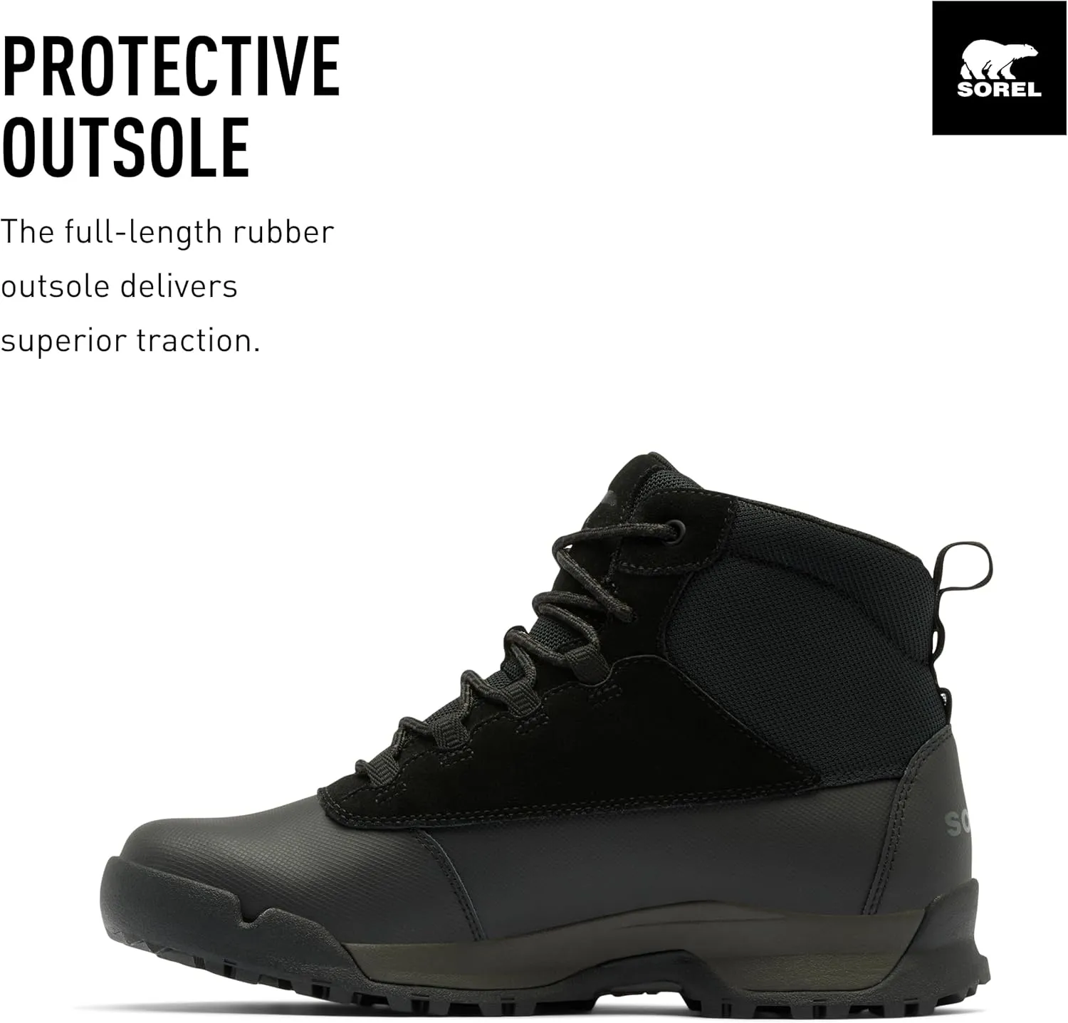 SOREL Men's Buxton Lite Lace Plus Waterproof Boot
