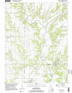 Sorento North IL topo map, 1:24000 Scale, 7.5 X 7.5 Minute, Historical, 1998, Updated 2002, 26.9 x 22 in