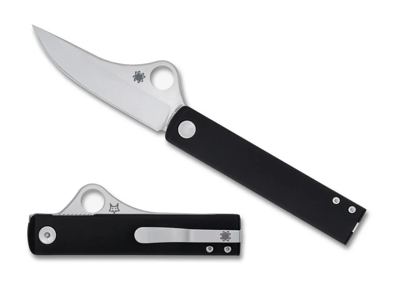 Spyderco Essenza 3.19" Plain Edge Folding Pocket Knife (C272ALBKP)