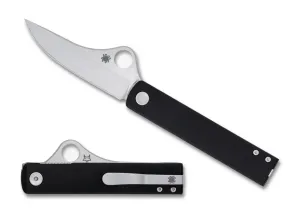 Spyderco Essenza 3.19" Plain Edge Folding Pocket Knife (C272ALBKP)