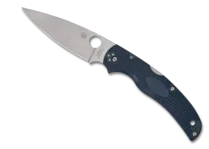Spyderco Native Chief Blue Lightweight CPM SPY27 4.02" Plain Edge Pocket Folding Knife (C244PCBL)