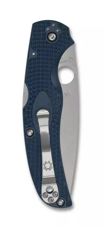 Spyderco Native Chief Blue Lightweight CPM SPY27 4.02" Plain Edge Pocket Folding Knife (C244PCBL)