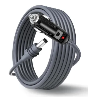 Starlink Mini DC Power Cable Cigarette Lighter 3M/9.84FT, 12V-24V DC Adapter to Barrel DC Jack Car Power Cord Works with Vehicle Truck Ship