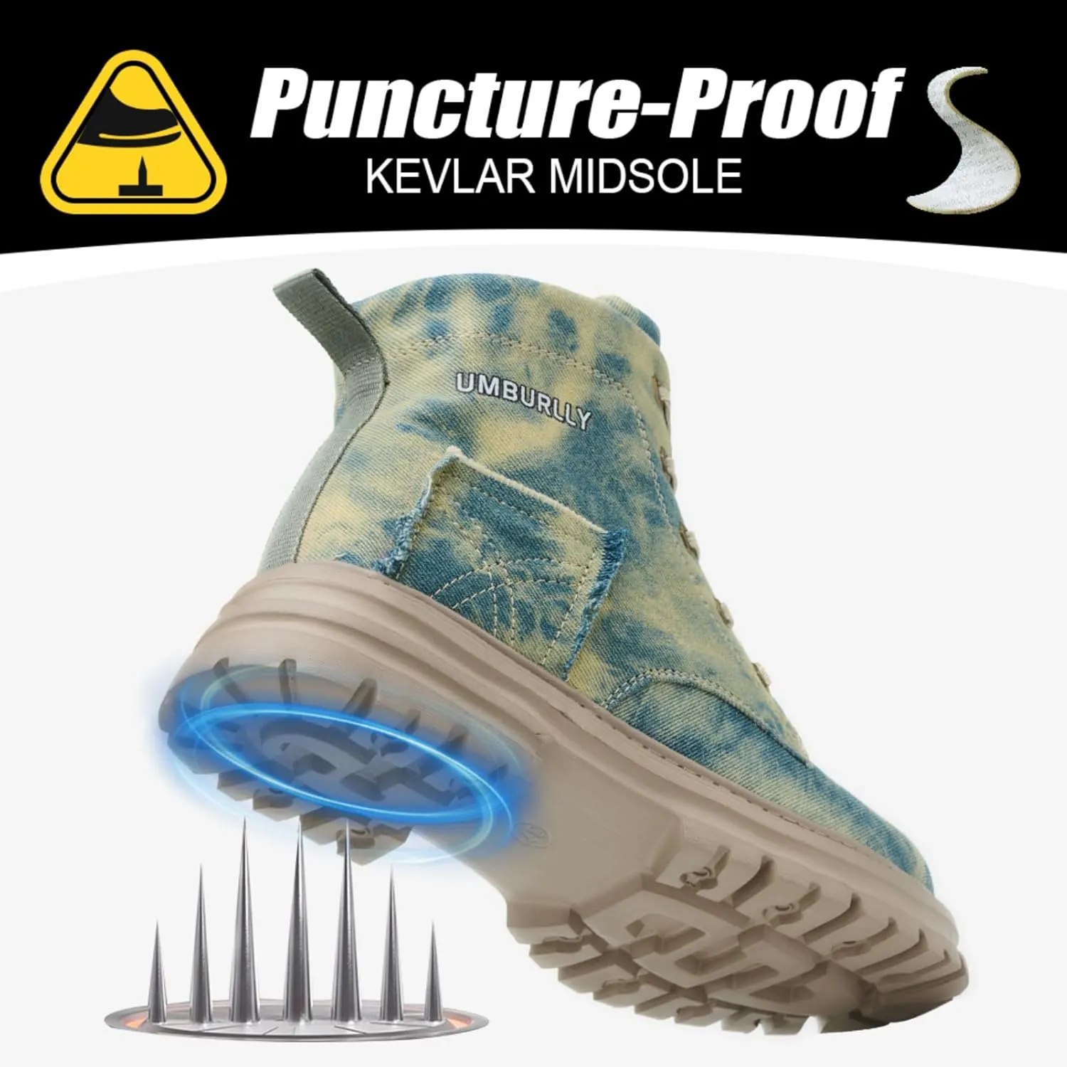 Steel Toe Work Boots for Women Waterproof Lightweight Slip-on Safety Shoes Industrial Construction Outdoor Sneakers