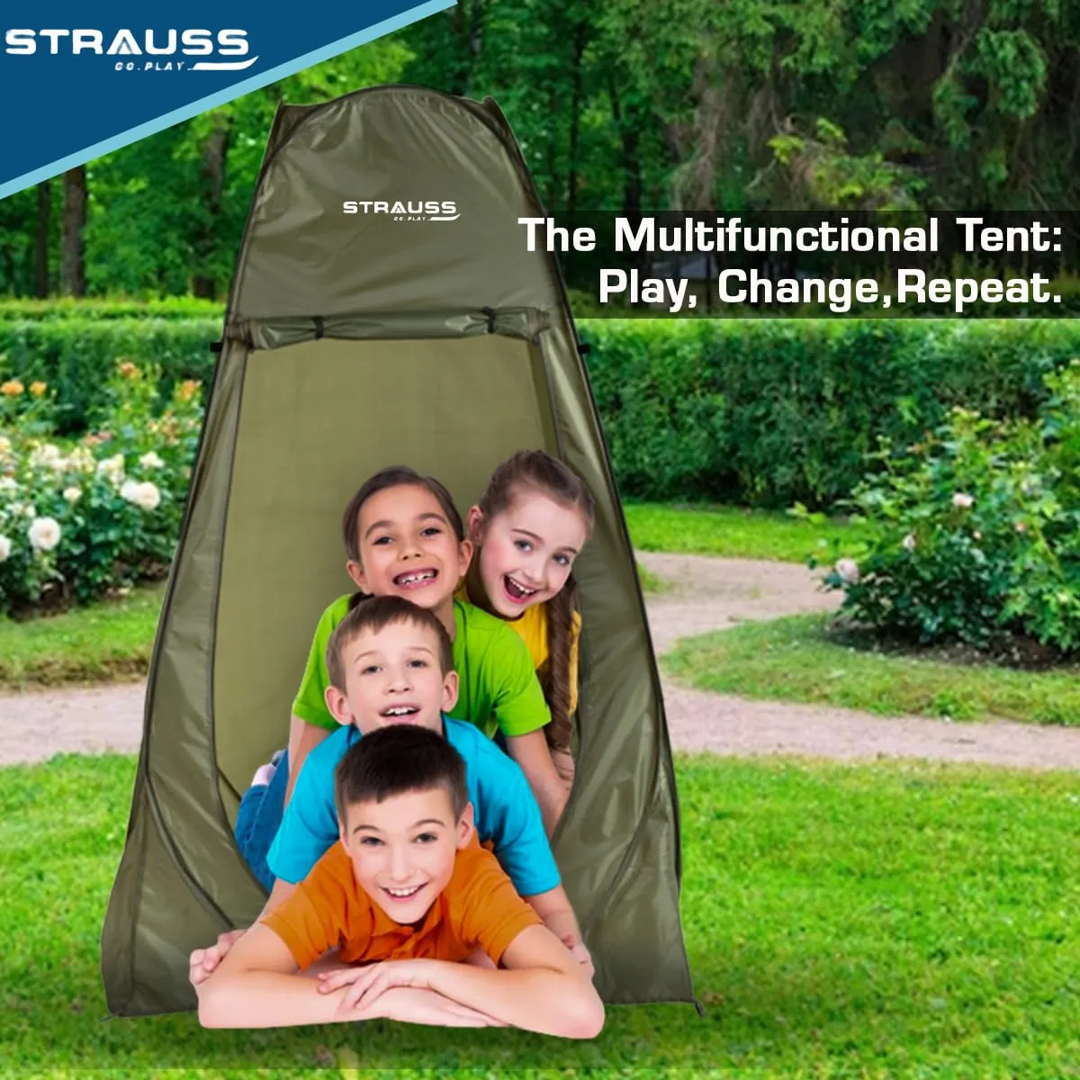 STRASS Portable Pop Up Cloth Changing Tent | Privacy Tent for Camping & Shower | 1 Person | Green