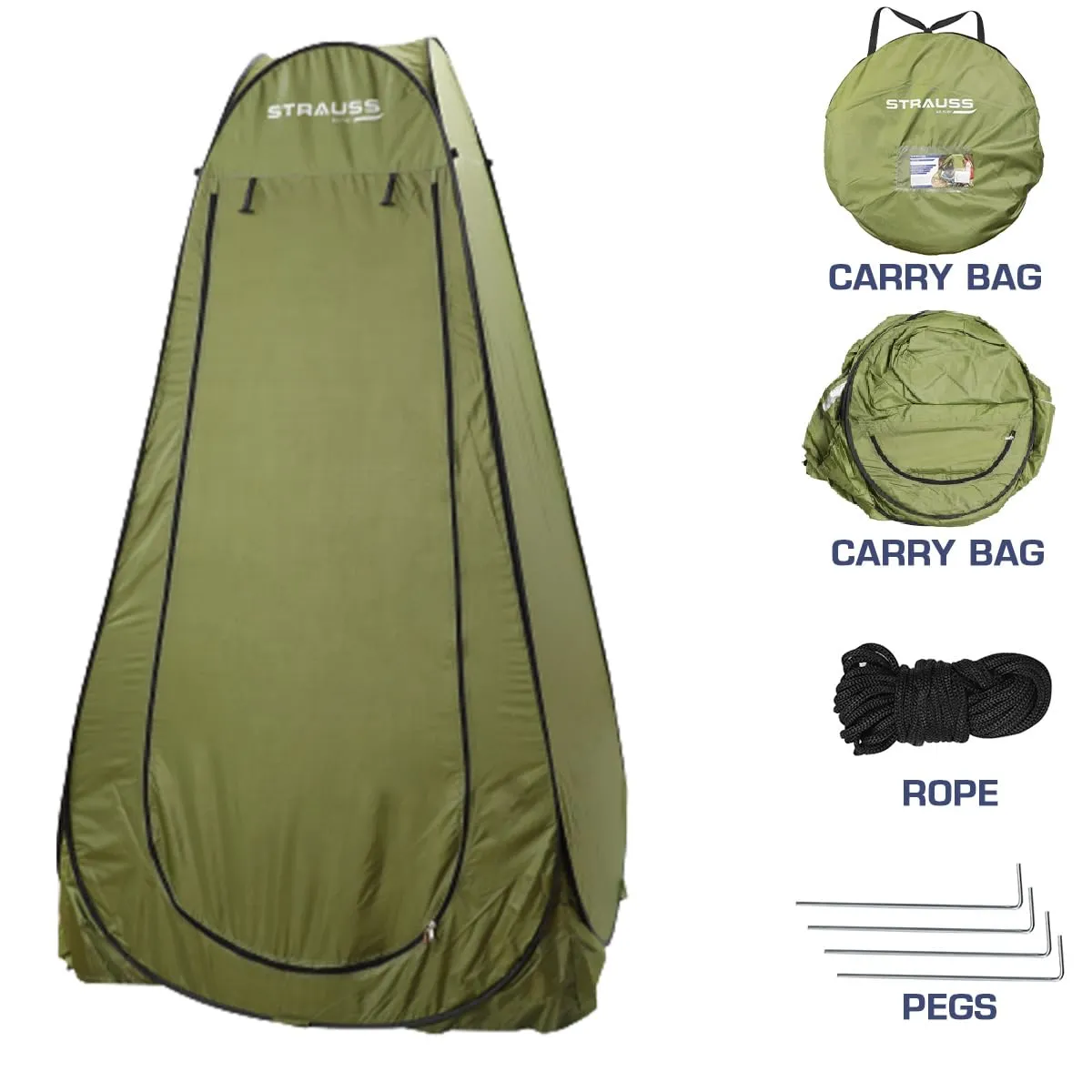 STRASS Portable Pop Up Cloth Changing Tent | Privacy Tent for Camping & Shower | 1 Person | Green