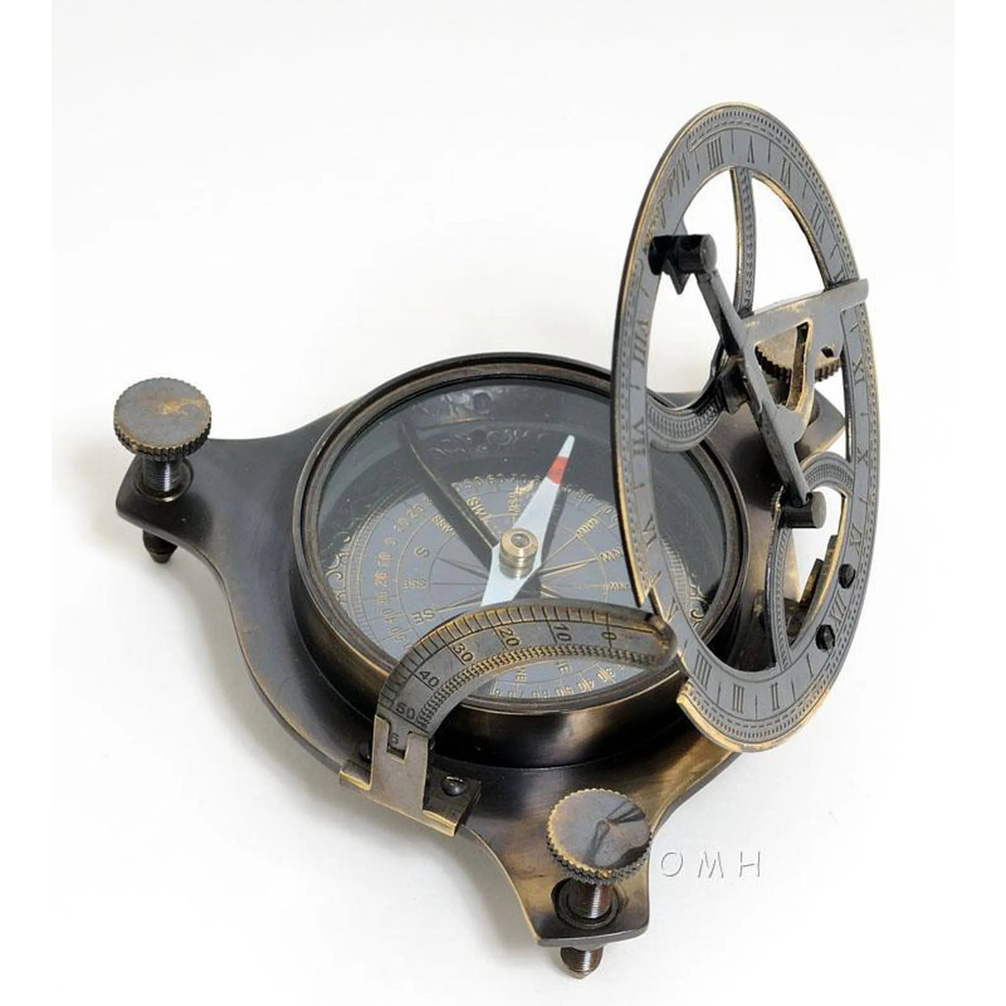 Sundial Compass in wood box (Small)