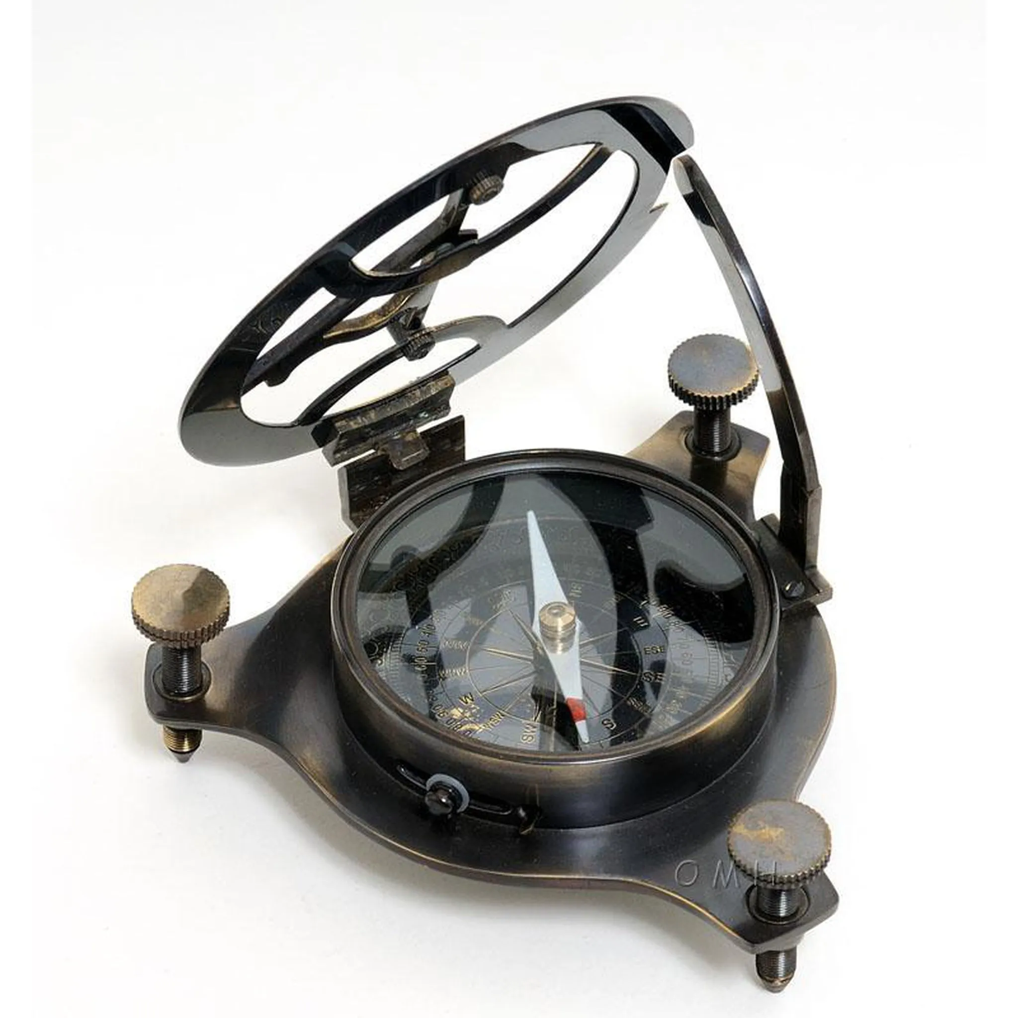 Sundial Compass in wood box (Small)