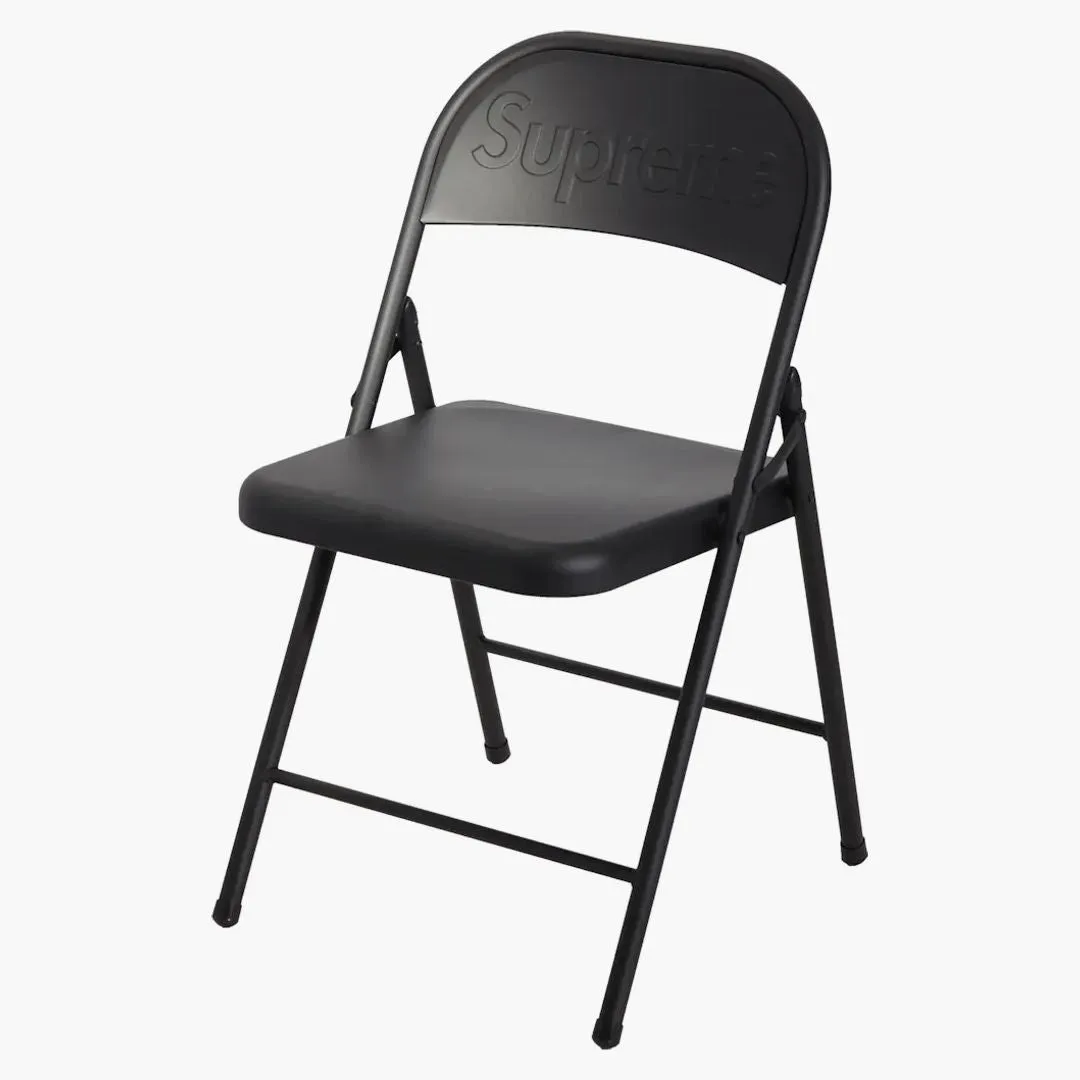 Supreme Metal Folding Chair Black