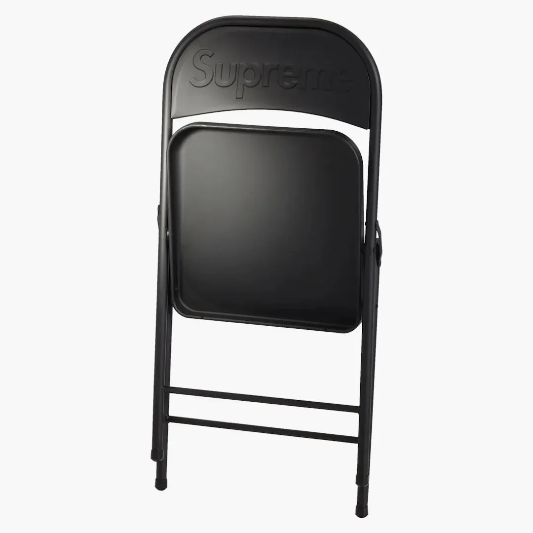 Supreme Metal Folding Chair Black