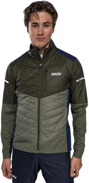 Swix Men's Dynamic Hybrid Breathable Windproof Active Outdoor Cross Country Skiing Winter Sports Insulated Jacket