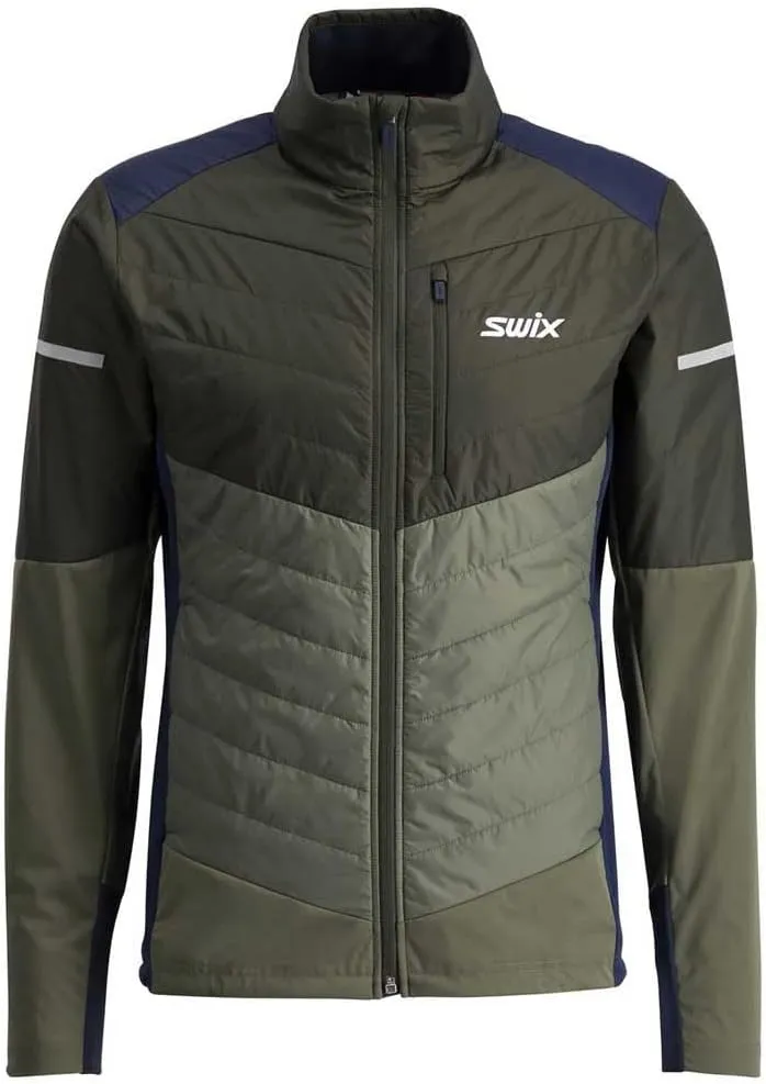 Swix Men's Dynamic Hybrid Breathable Windproof Active Outdoor Cross Country Skiing Winter Sports Insulated Jacket