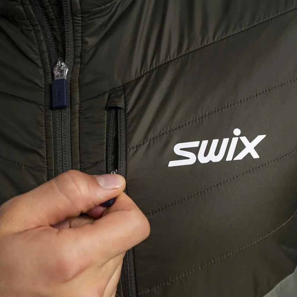Swix Men's Dynamic Hybrid Breathable Windproof Active Outdoor Cross Country Skiing Winter Sports Insulated Jacket