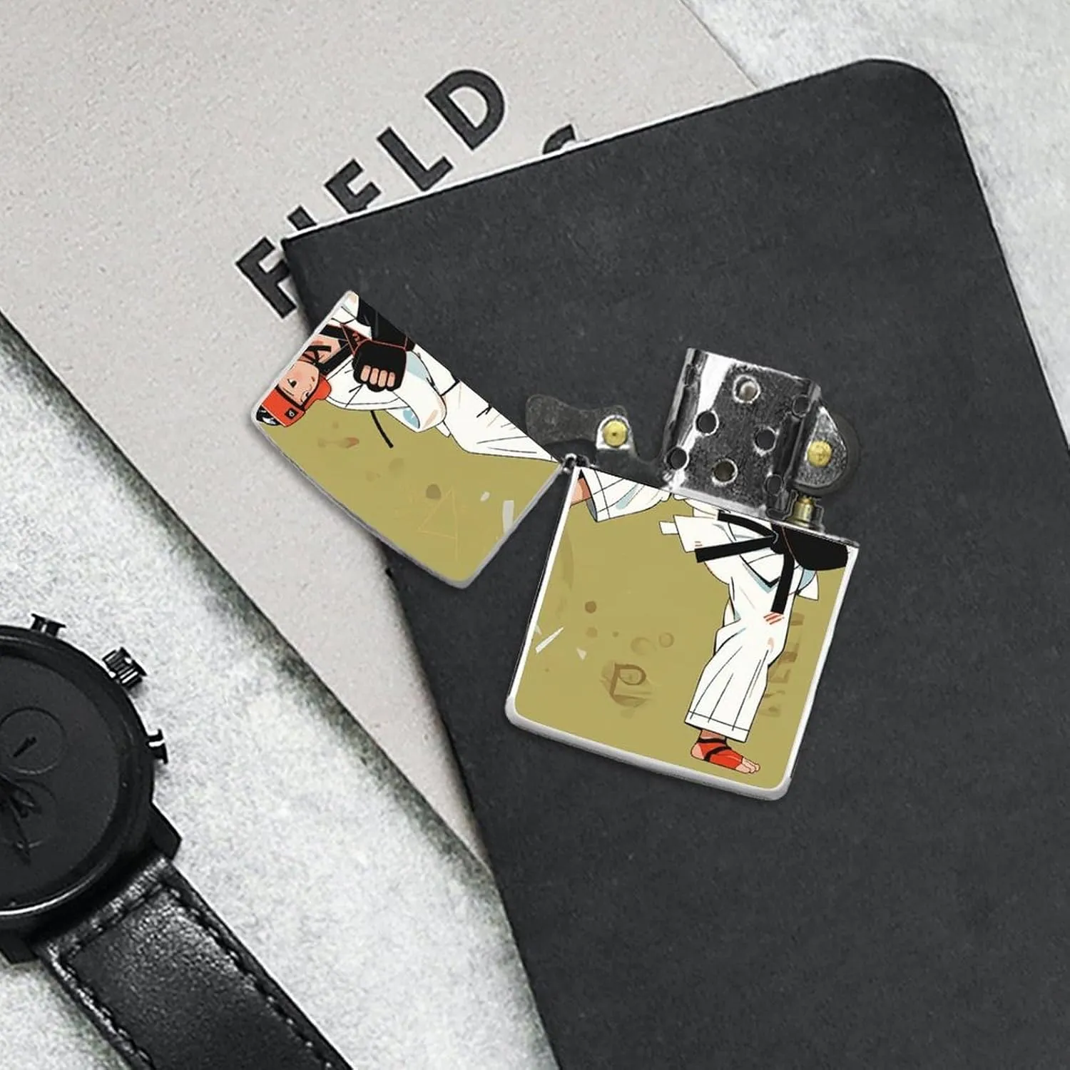 Taekwondo DesignLighter Case Waterproof Lighter Sleeve Lighters Protective Cover with Graffiti Design