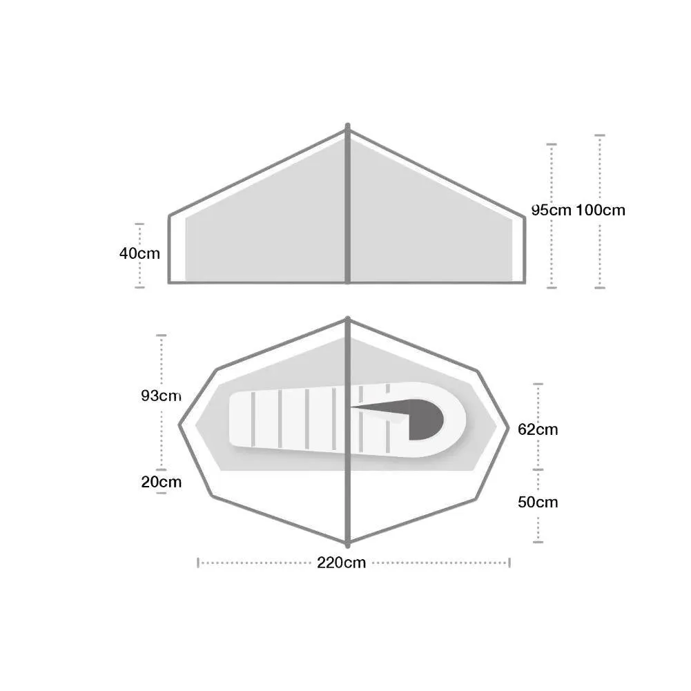 Terra Nova Laser Compact 1 Tent V2 - 1 Man Lightweight Tent (2022)