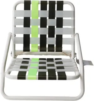 The Praia Beach Chair- an extremely lightweight and durable beach chair, foldable, easy to use, easy to carry, retro, lawn chair, beach chair, low profile, comfortable, minimalistic, long lasting, fun