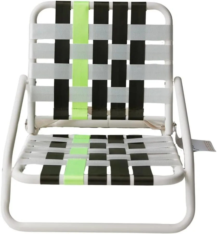 The Praia Beach Chair- an extremely lightweight and durable beach chair, foldable, easy to use, easy to carry, retro, lawn chair, beach chair, low profile, comfortable, minimalistic, long lasting, fun