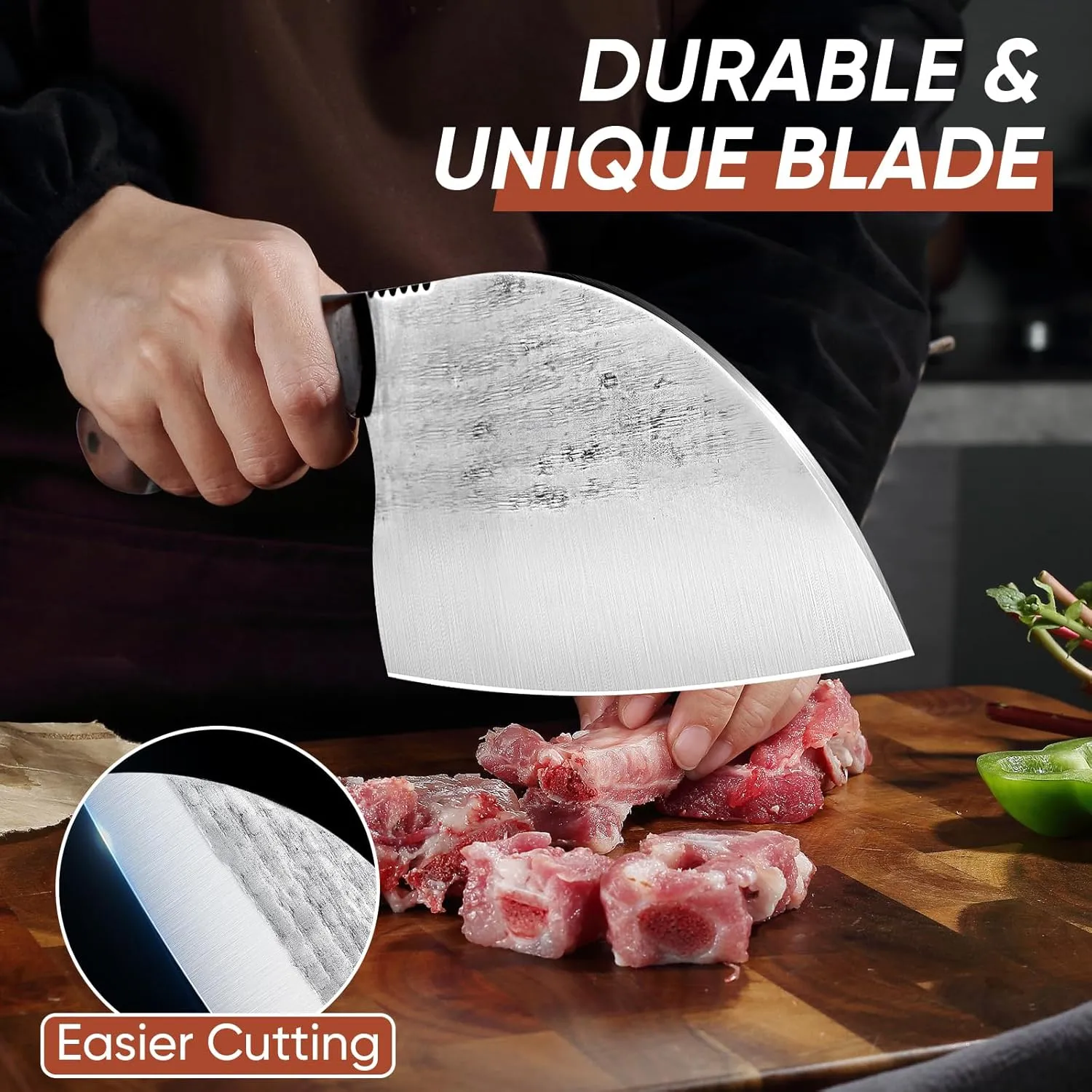 TIJERAS 14PCS Butcher Knife Set for Meat Cutting, Premium Japanese Chef Knife Set with Knife Bag, High Carbon Steel BBQ Knife Set Cooking Kitchen Knives Set for Father's Day Christmas Gift