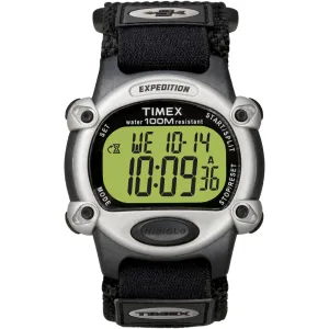 Timex Expedition Mens Chrono Alarm Timer Silver/Black | T48061