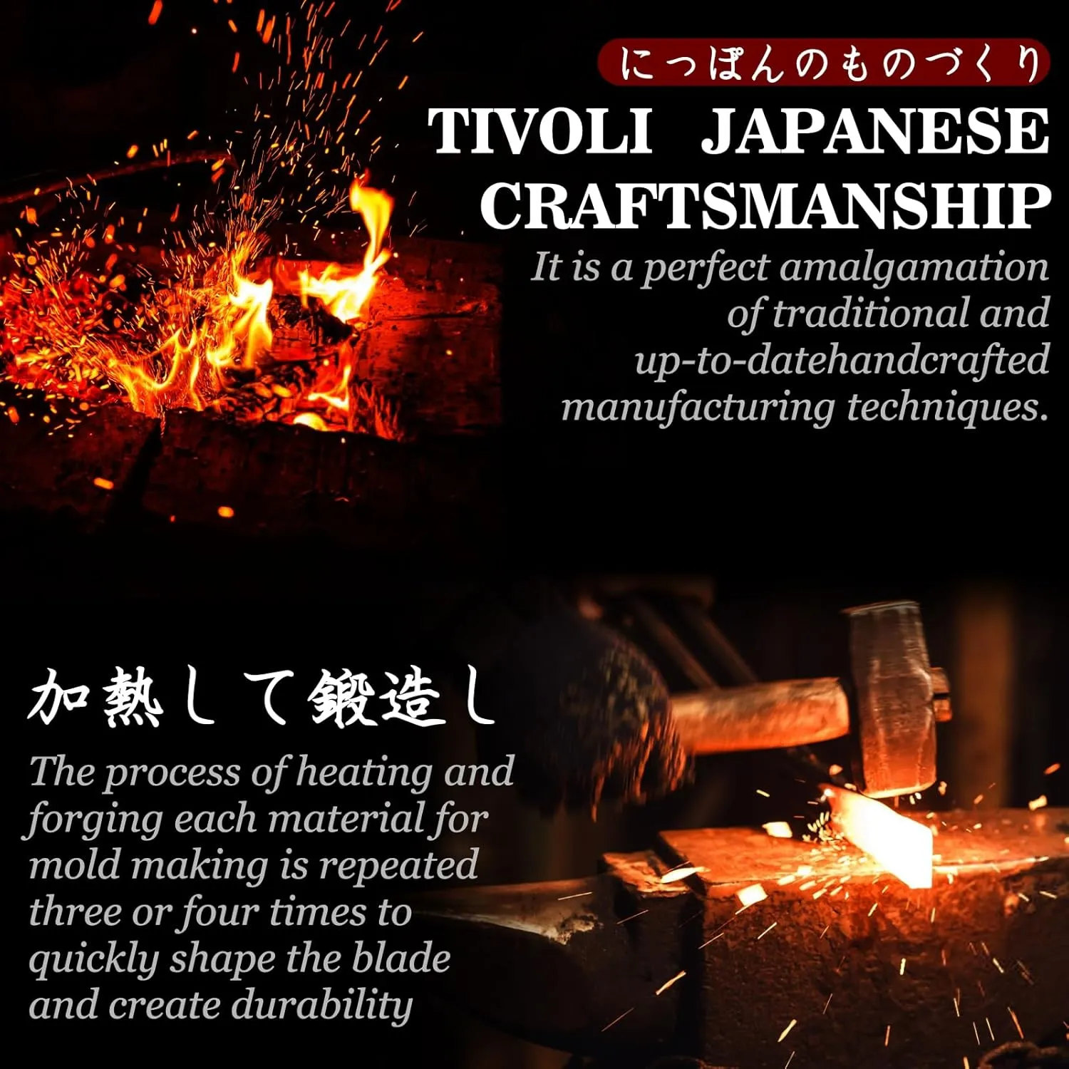 TIVOLI Japanese Ulu Knife with Sheath – Full Tang Rosewood Handle, Gift Box Included, Pizza Cutter & Salad Chopper for Mincing Meat and Herbs, Great for Outdoor Cooking and Birthday Gifts for Men