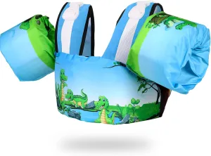 Toddler Swim Vest, Kids Floaties for 20-30-50-66 Pounds Boys & Girls, Pool Jumper Floats with Water Wings for 2-6Years Old Toddlers