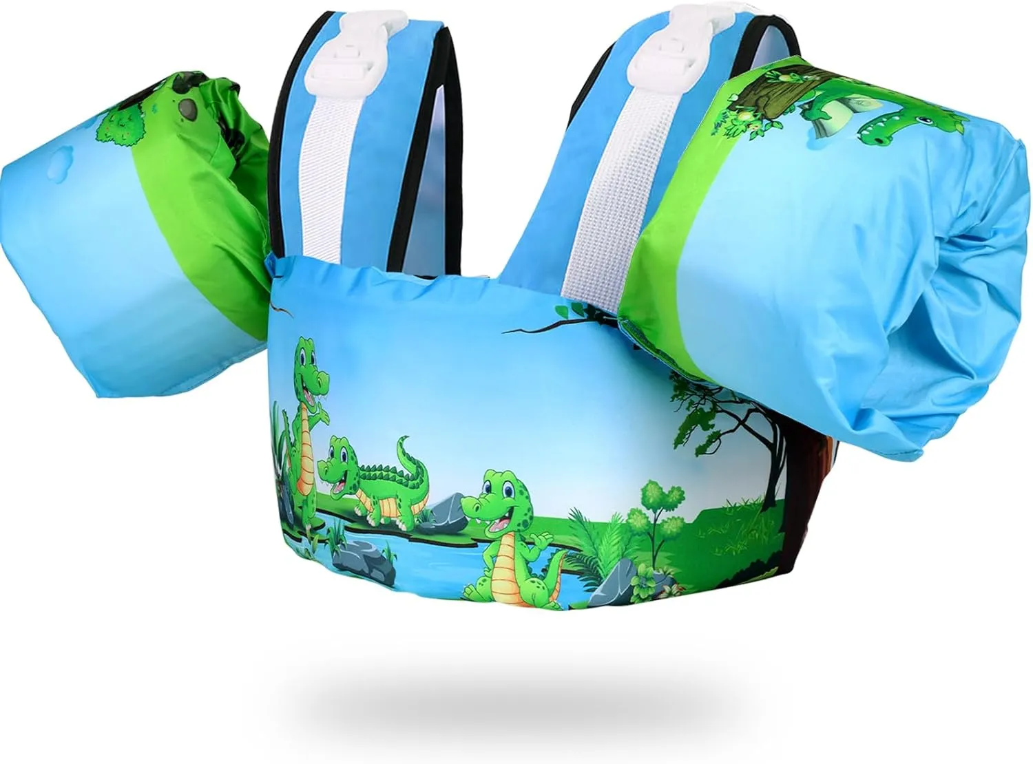Toddler Swim Vest, Kids Floaties for 20-30-50-66 Pounds Boys & Girls, Pool Jumper Floats with Water Wings for 2-6Years Old Toddlers