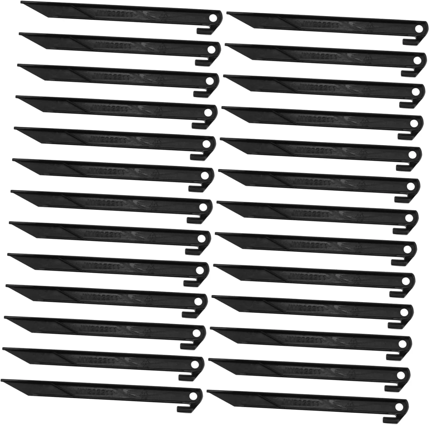 Toyvian 50pcs Heavy Duty Plastic Tent Stakes Durable Camping Pegs for Securing Tents and Picnic Mats Lightweight and Portable Ground Anchors for Outdoor Use