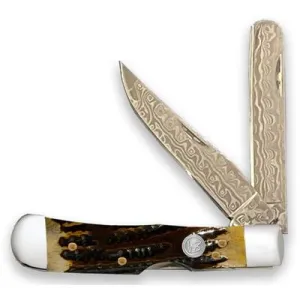 Trapper Bullcutter Folding Knife Clip Point & Locking Bullcutter Blades 440 Steel Blades 4.125in