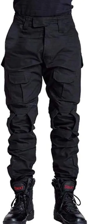 TRGPSG Men's Hiking Pants, Ripstop Camo Cargo Pants, Multi-Pocket Casual Work Pants