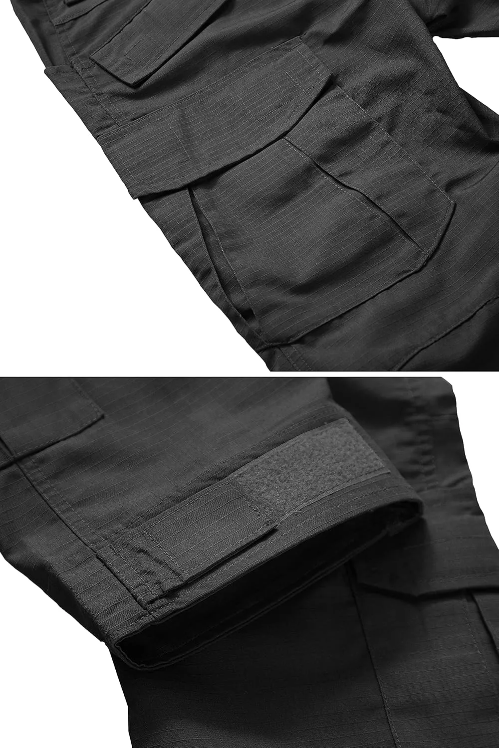 TRGPSG Men's Hiking Pants, Ripstop Camo Cargo Pants, Multi-Pocket Casual Work Pants