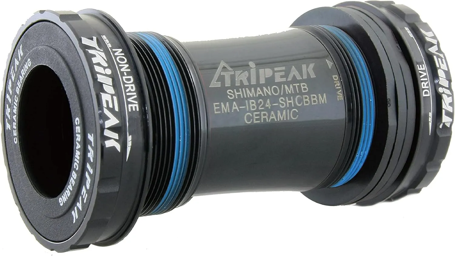 TRiPEAK Bottom Bracket BSA/ITA/C60/CR1/T47, with Ceramic Bearings for 24mm Shimano Hollowtech II Road/MTB Cranksets, Threaded BB Compatible with Trek, Giant, Specialized, Canyon, Campagnolo Frame