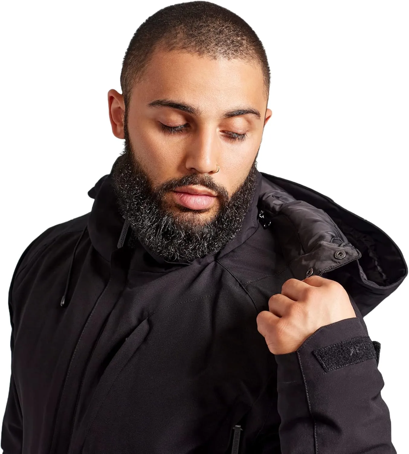 TRUEWERK Men's Work Coat - S4 Tower Winter Parka Workwear, Water-Resistant, Windproof Jacket with 4-Way Stretch