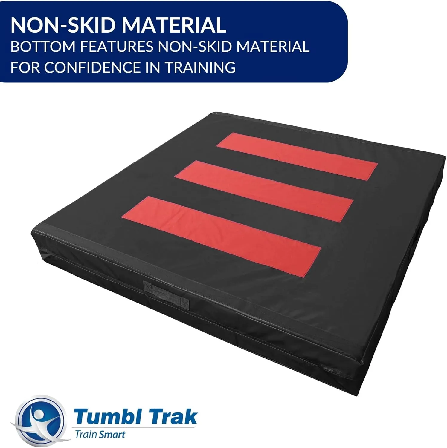 Tumbl Trak Modular Practice Mat - 5 Ft x 5 Ft x 8 in Thick - Build Your Own Practice Crash Mat for Gymnastics, Cheerleading, Dance, Acro and Martial Arts