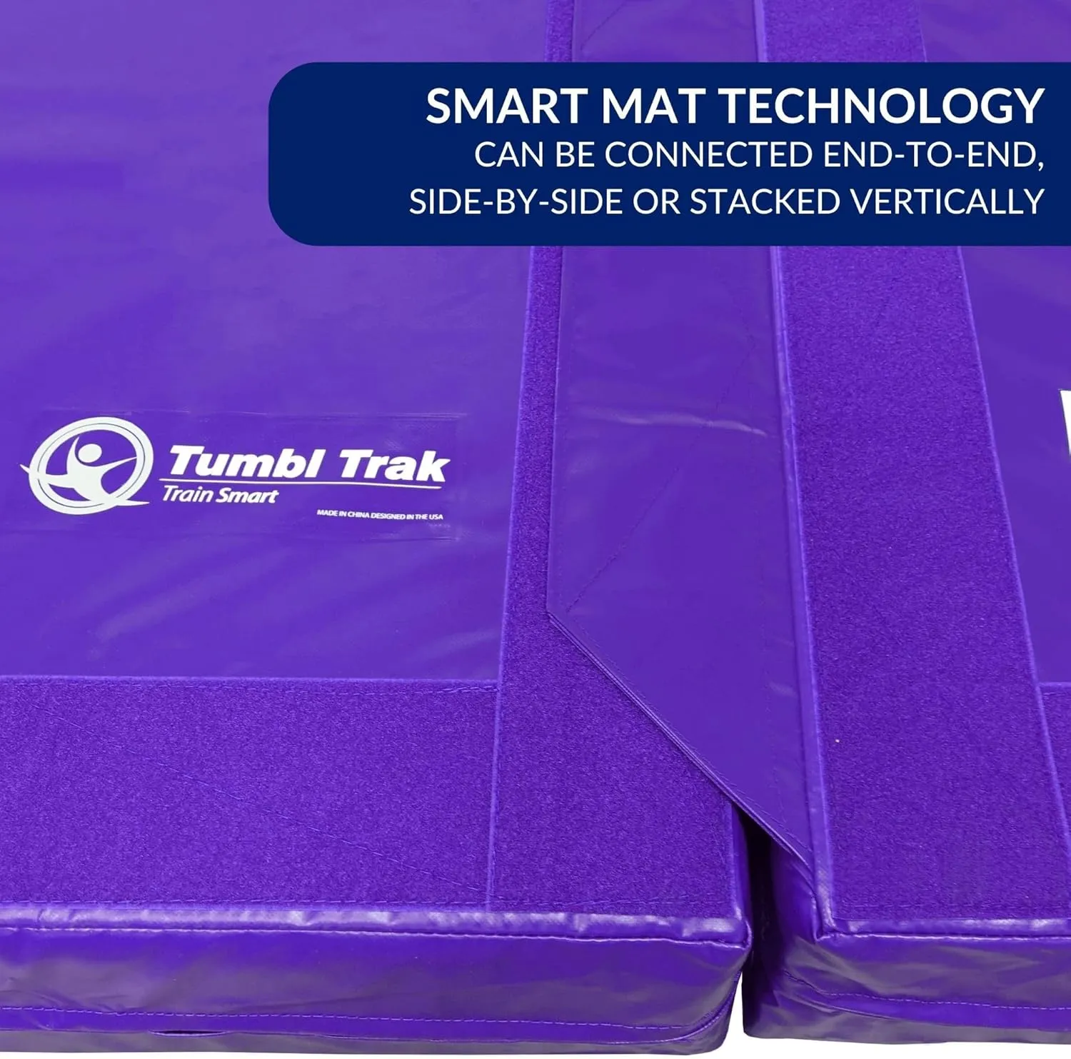 Tumbl Trak Modular Practice Mat - 5 Ft x 5 Ft x 8 in Thick - Build Your Own Practice Crash Mat for Gymnastics, Cheerleading, Dance, Acro and Martial Arts