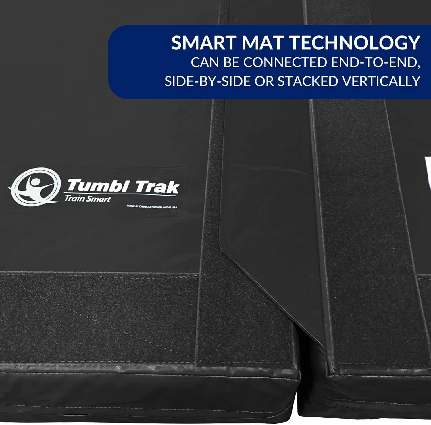 Tumbl Trak Modular Practice Mat - 5 Ft x 5 Ft x 8 in Thick - Build Your Own Practice Crash Mat for Gymnastics, Cheerleading, Dance, Acro and Martial Arts